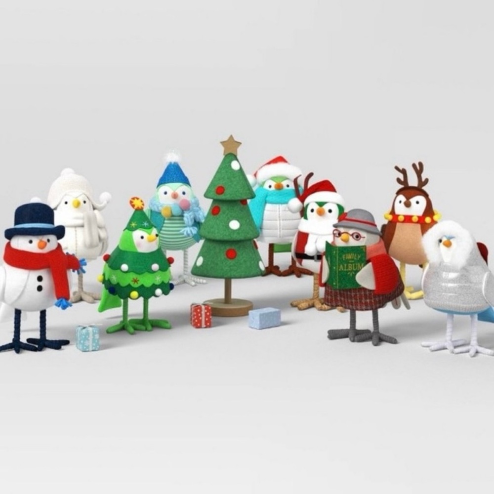 Target Wondershop Holiday 2024 Featherly Friends Collection Christmas Birds NIB - Picture 6 of 6